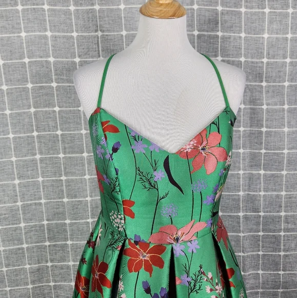 Eliza J Jacquard Floral Midi Dress - Picture 4 of 9